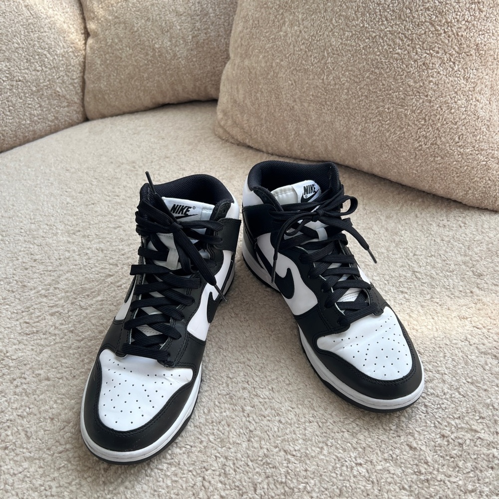 Brand New Nike Black and White High-Top Sneakers
